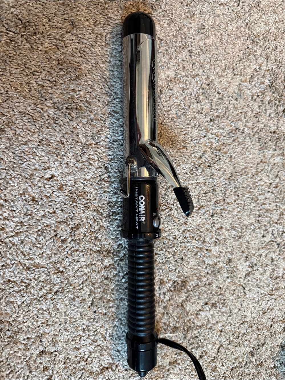 Conair Black and Silver Curling Iron